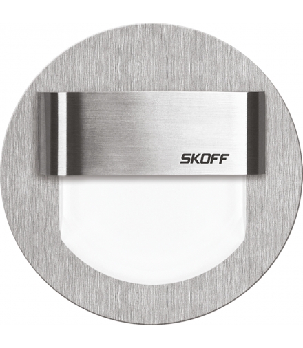 RUEDA SZLIF INOX Oprawa LED do puszki fi60 barwa niebieska