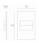 DUO TANGO SHORT ALUMINIUM Oprawa LED IP66 do puszki fi60 barwa ciepła
